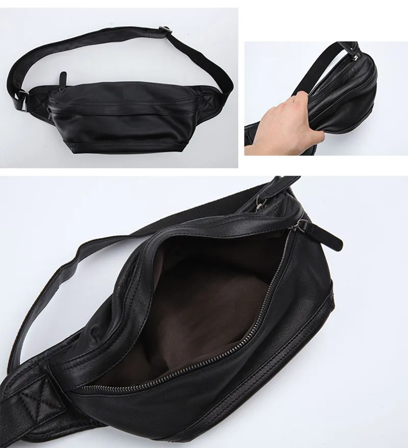 camada do couro macio ocasional saco peito Japonês