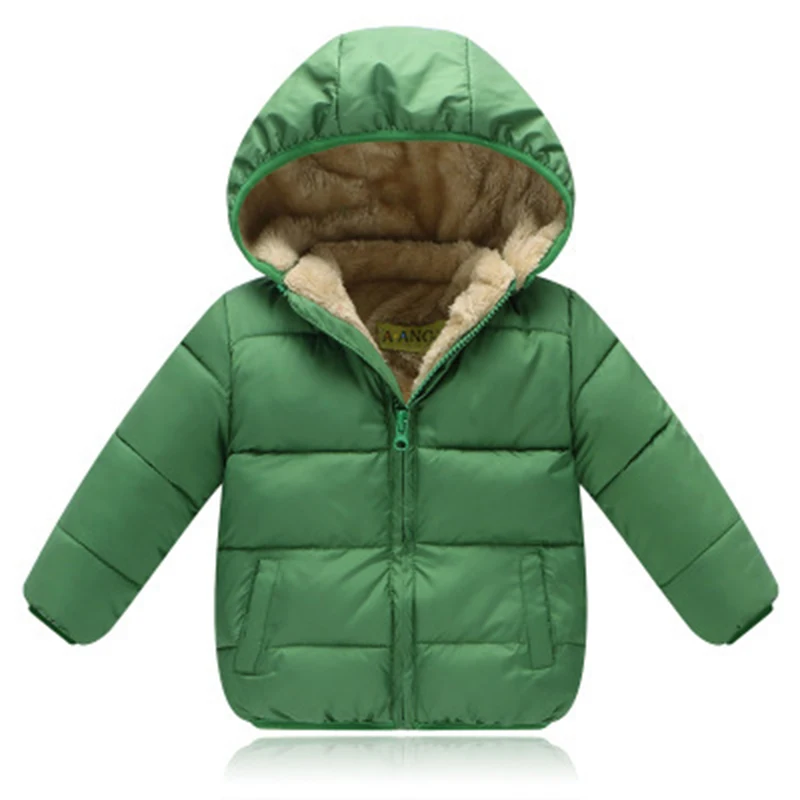 BINIDUCKLING Toddler Girl Boys Winter Down Coat Zipper Fleece Warm Thick Children's Coat Kid Down Jacket For A Girl Boy