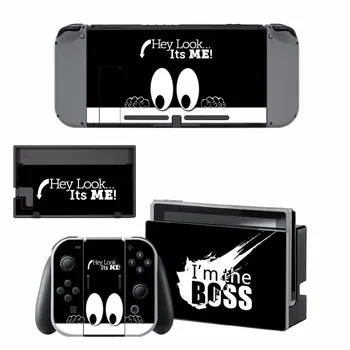 

new hey it's me vinyl Decal Skin Sticker For Nintend Switch NS NX Console & Joy-con