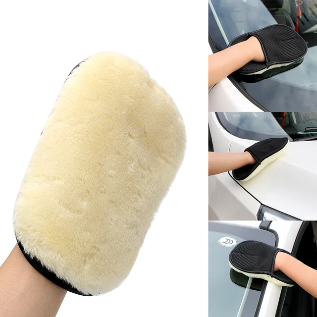 Car styling Soft Wool Car Wash Washing Gloves Auto Care Car Cleaning