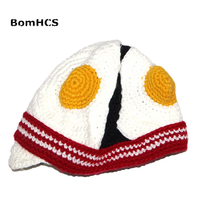 Забавная шапка BomHCS зимняя вязаная ручной работы для Хэллоуина|knitted beanie|hat winterhandmade