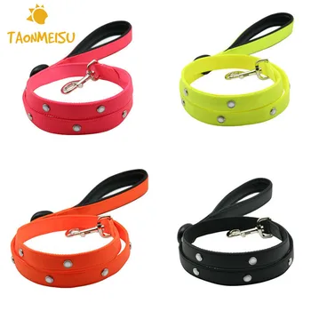 

Luminous USB Rechargeable LED Waterproof Pet Leash Dog Leash With Built-in Battery Drop Shipping