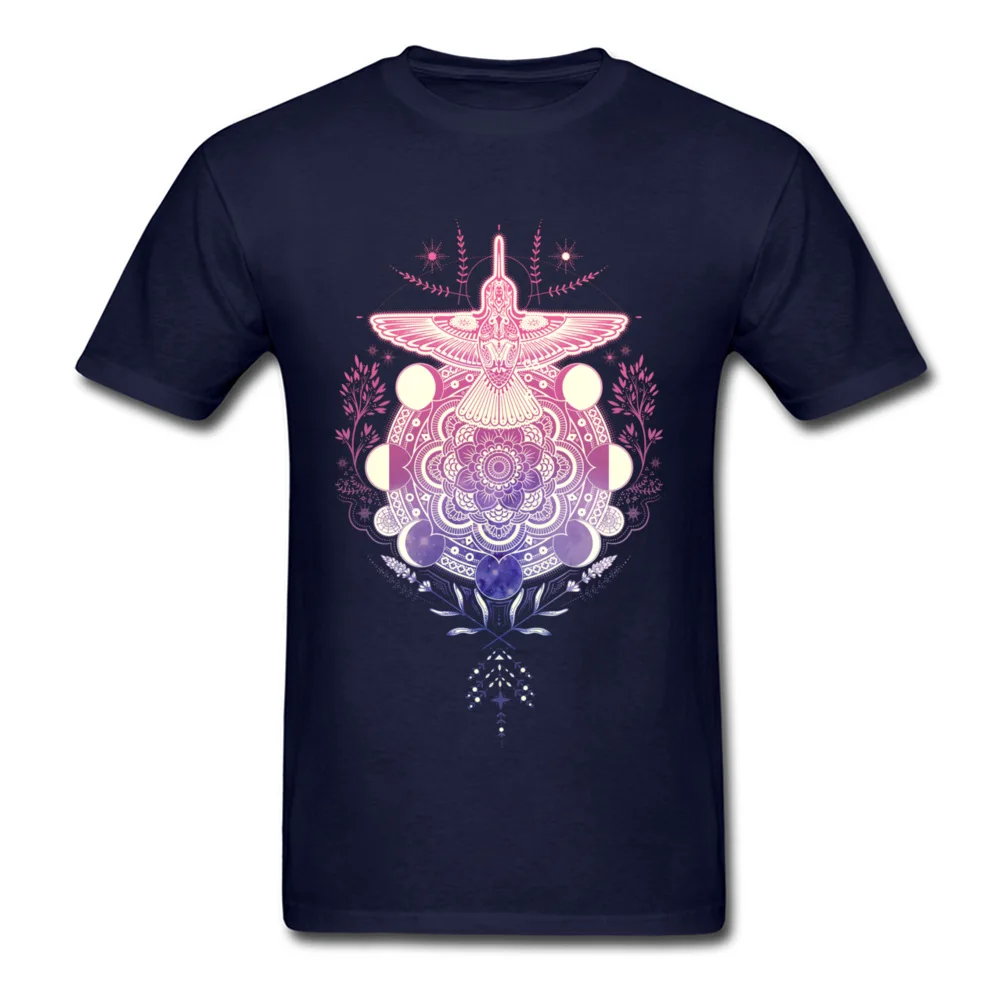 Hummingbird Mandala_navy