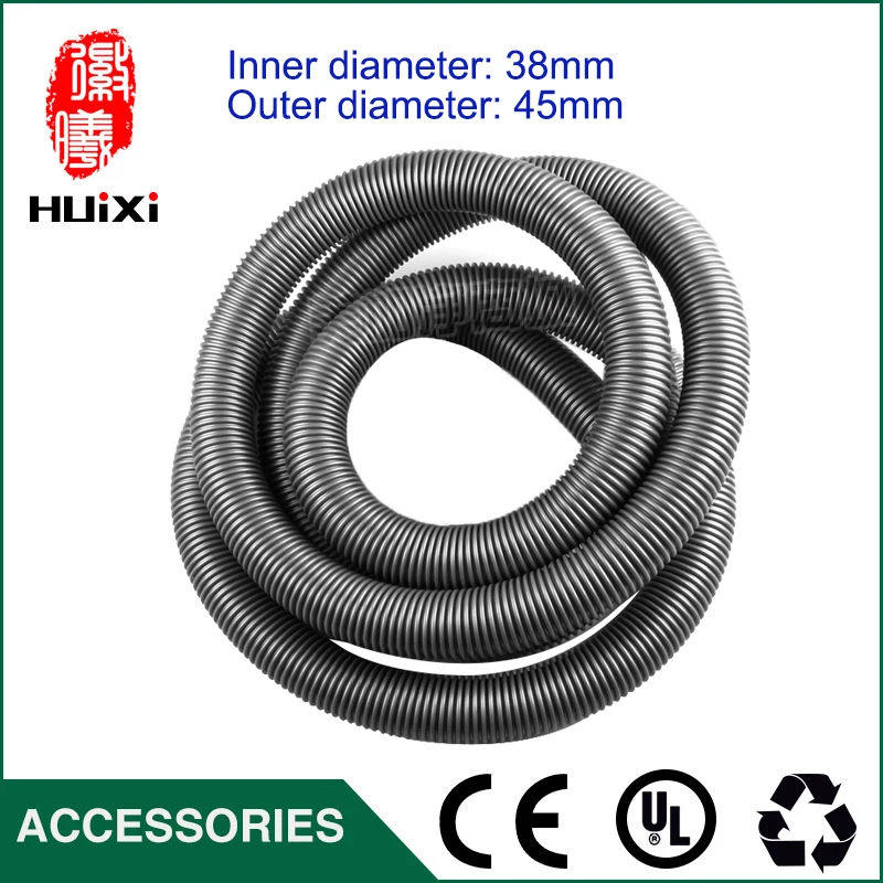 2m Diameter 38mm Gary suction hose with High Temperature Flexible hose