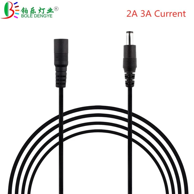 DC Cable 5.5mm x 2.1mm DC Power Cable Extension Cord 1M/2M/3M/5M/10M Male  To Female DC Cable For CCTV Security Cameras LED Strip - AliExpress