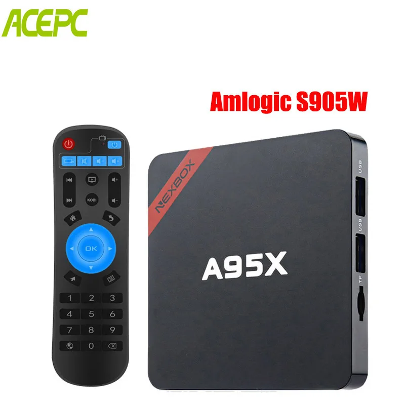 

Smart TV BOX A95X B7N android 7.1 Amlogic S905W quad core 4K HD streaming player 2.4G WiFi H.265 Media Player set tv top box