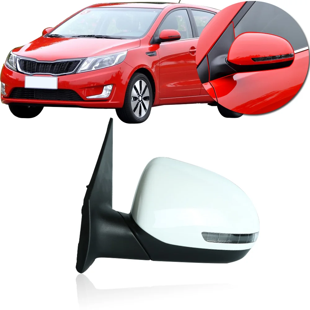 

CAPQX 5wire / 5pin Outside Rearview Mirror assembly For KIA K2 2011 2012 2013 2014 2015 2016