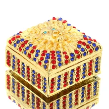 1 7 1 1IN Metal Square font b Box b font With DIY Crystal Trinket font