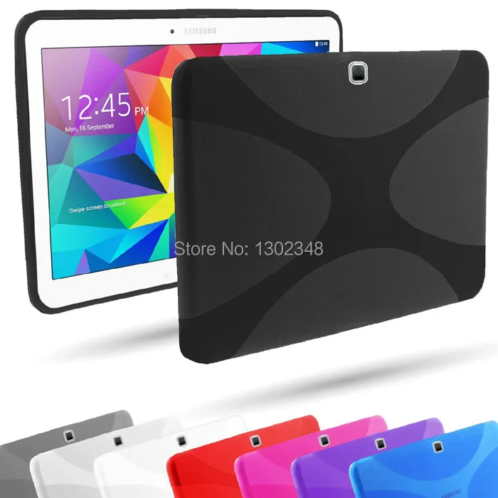 

New Anti-skid Matte X Line Soft Silicon Rubber TPU Gel Skin Cover Protector Case for Samsung Galaxy Tab 4 10.1 T530 T531 T535