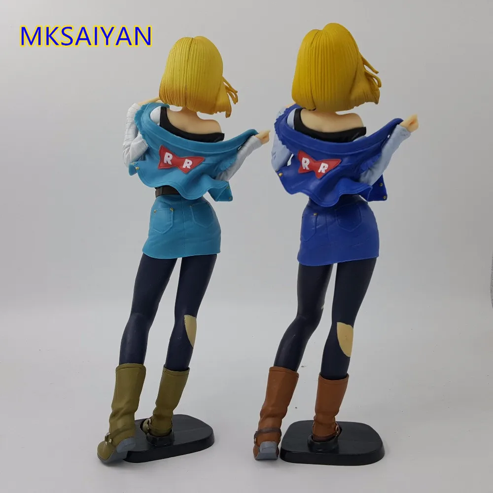 Dragon Ball Z Аниме Рисунок Android 18 блеск и модная игрушечных пластиковых экшн фигурок