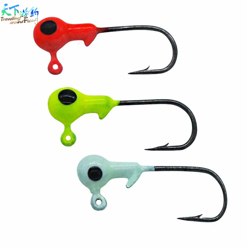 

Wholesale10pcs/lot ice fishing lures lead jig hooks jig head bait pescaria leurre peche para pesca isca artificial