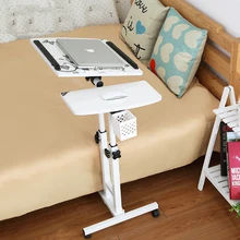 Foldable Computer Table Adjustable &Portable Laptop Desk Rotate Laptop Bed Table Can be Lifted Standing Desk With Keyboard