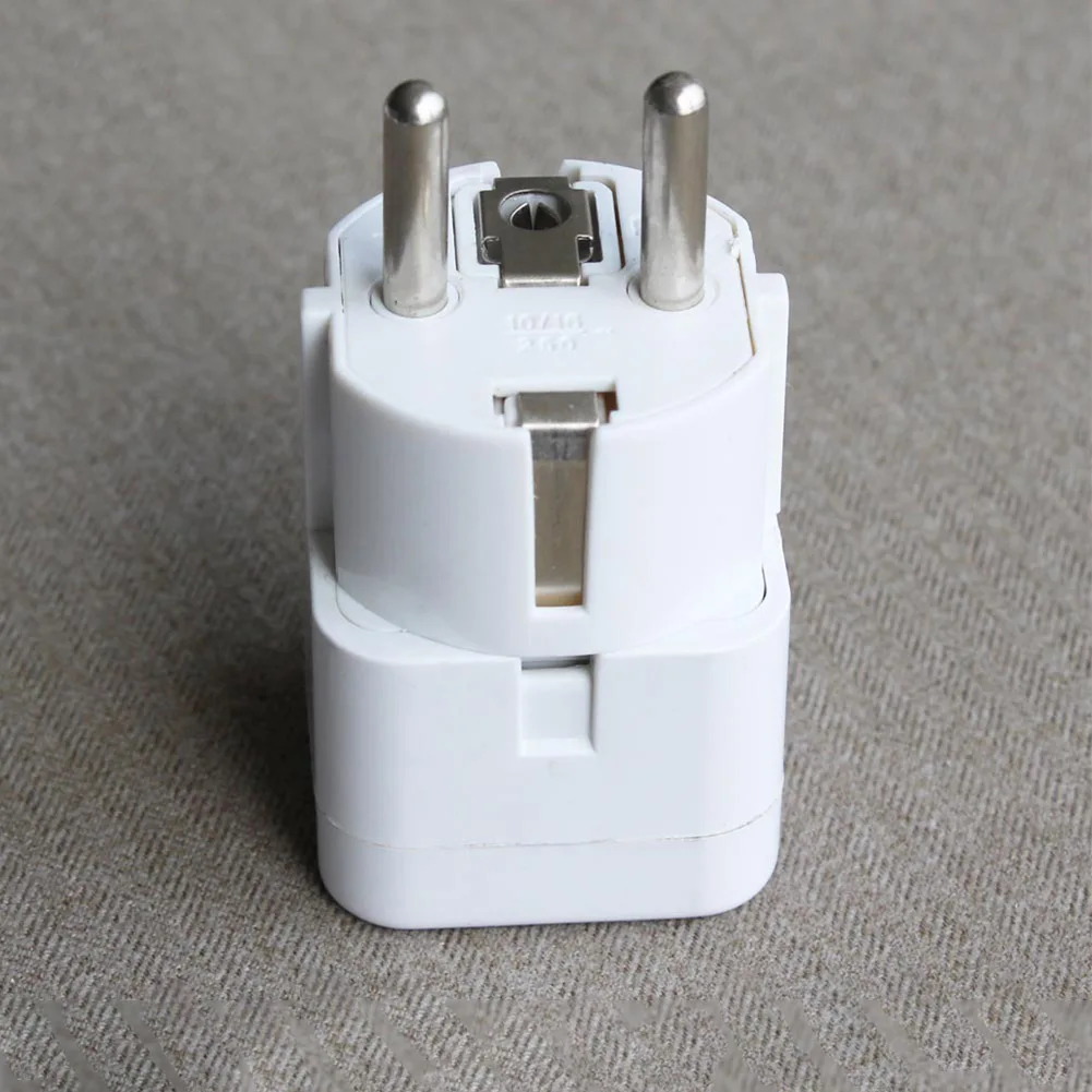 

White Professional Universal Transform Plug Socket Adapter Euro Multifunctional Plug Converter