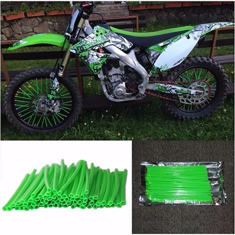 

Universal Cool Accessories Wheel Rim Spoke Covers Rims Guard Protector for Motocross Bicycle Bike Motorcycle Tire