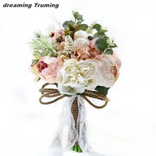 Искусственные цветы для свадьбы свадебные букеты женщины Пляж Лето брошь букет невесты
