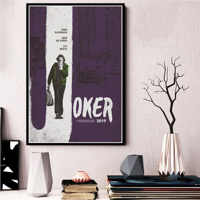 Хит Joker Joaquin Phoenix Movie 2019 Супергерой DC постер с Бэтменом и принтами художественная