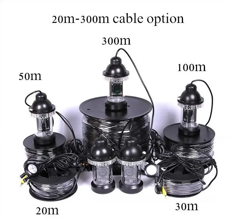 200 м кабель для подводной рыбалки видео инспекционная камера рыболовная камера рыболокатор вращение на 360 Водонепроницаемая записывающая камера