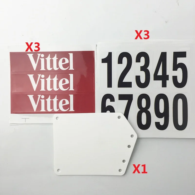 DIY MTB bicicleta triatlón carreras número placa montaje soporte ciclismo placa número titular tarjetas soporte Aero tija Vittel calcomanías