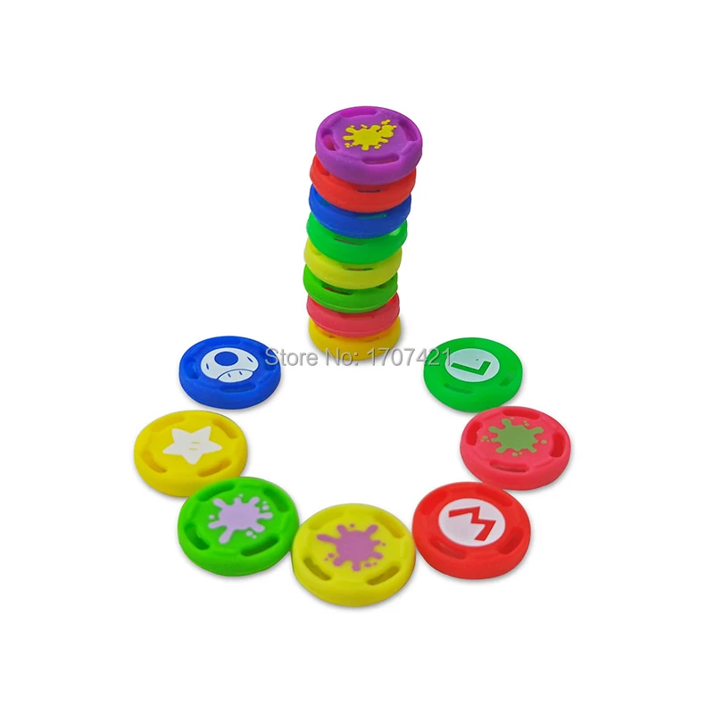 4 pcs for Joy Con Silicone Joystick Thumb Stick Grip Cover Case Analog Caps for Nintend Switch NS Joy-Con Controller (4)