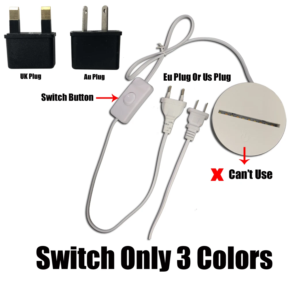  Only Lamp Base Switch Three Colors Touch 7 Colors Remote 16 Colors Not Include Acrylic Plate Suitab - 32956238326