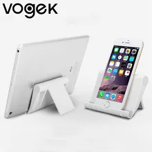 Складная пластиковая подставка для телефона Vogek, подставка для iPhone X, XR, samsung S10, S10+, Кронштейн для мобильного телефона ярких цветов