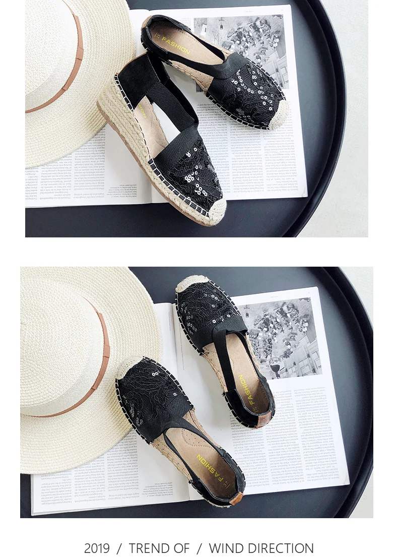 Г. Летние новые сандалии Baotou на танкетке с блестками женская повседневная обувь