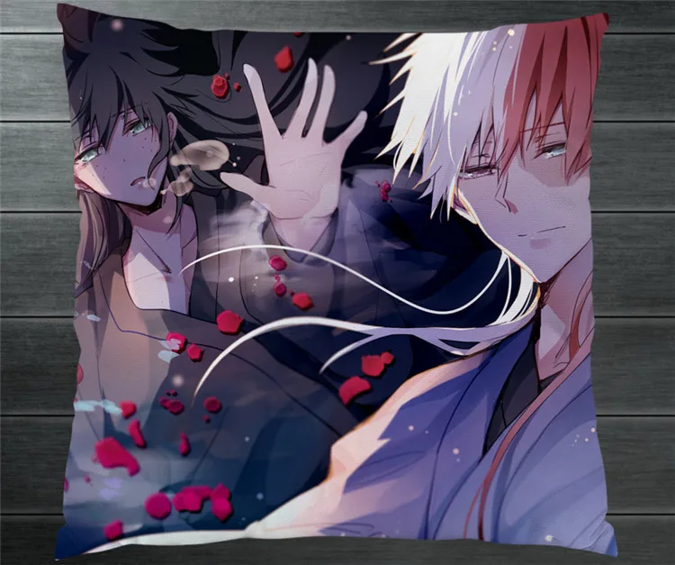 Аниме Boku No My Hero Академия Todoroki Shoto двухсторонняя подушка чехол 40x40 см Подушка Чехол