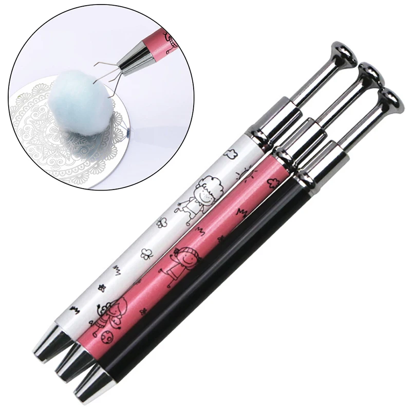 1pc Cotton Claw Clean Manicure Saver Picker Clean Nail Stamping Template Clean Tool Nail Professional Stamp Plate Tool 3 Colors