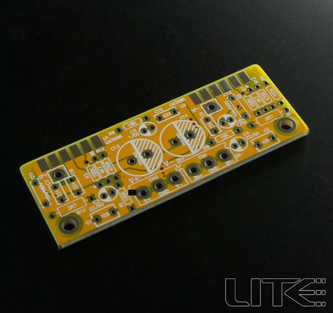 

1pcs LM3886 ultra-small two-channel amplifier board empty board (also bridged into a mono) free shipping