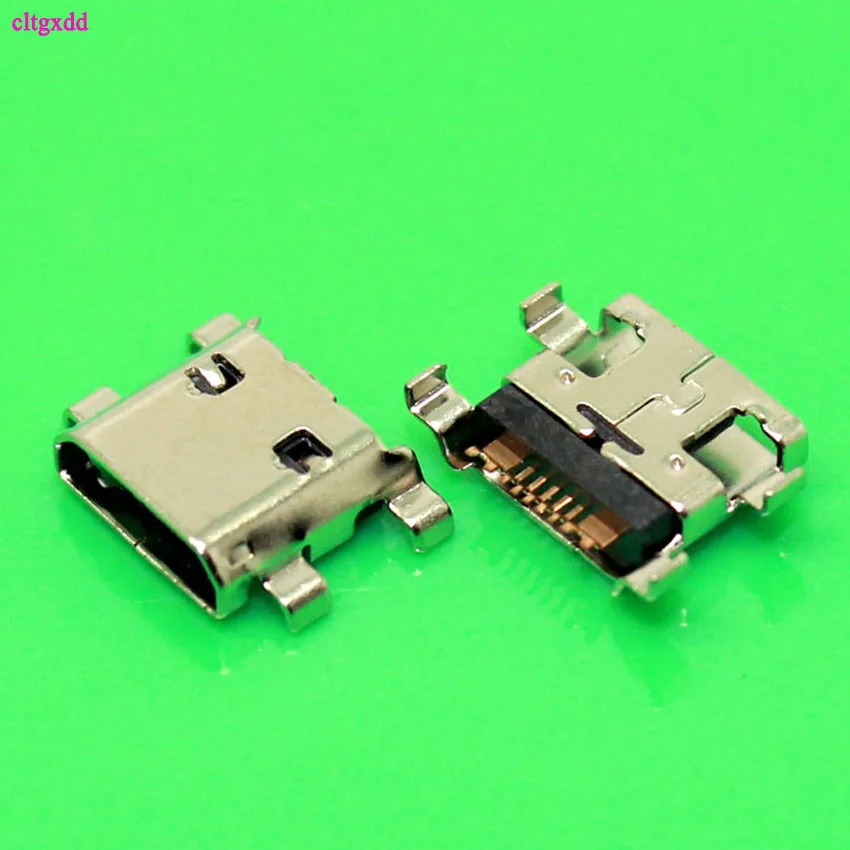 10pcs Mini micro USB Connector Charging Port Power Heavy plate 7pin