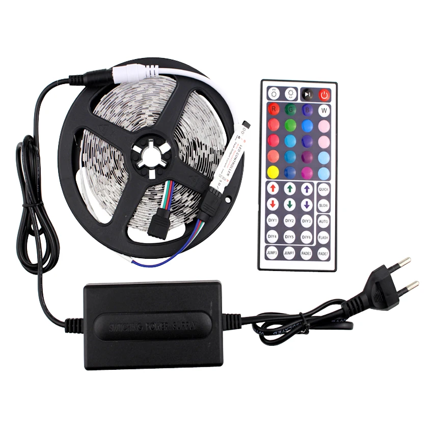SMD5050 Rgb водонепроницаемая светодиодная лента 5 м 60Led/м светоизлучающая Диодная