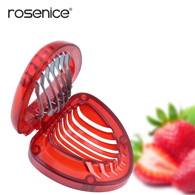 

Mini Strawberry Slicer Cutter Gadgets Kitchen Tool Mini Slicer Cut Stainless Steel Blade Craft Fruit Kitchen Tools