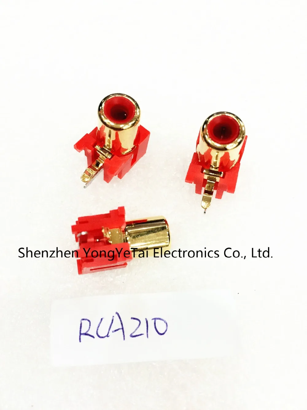 RCA разъем Cinch seat audio signal Block AV стерео red gilt RCA210 Бесплатная доставка|plug n power system|plug
