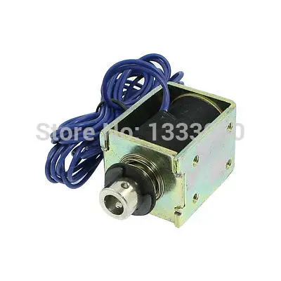 

DC 24V 0.63A 5mm Stroke Push Type Open Frame Electromagnet 1200gf