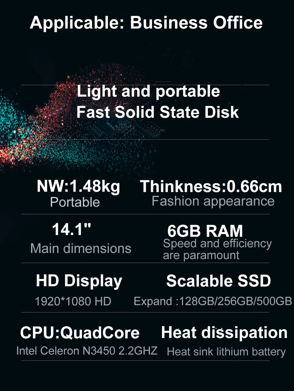 BINYEAE ноутбук 14 дюймов 6 ГБ оперативная память 64 eMMC с 128/256 SSD или 320/500 HDD оконные рамы 10 ультратонкий тетрадь компьютер ips экран