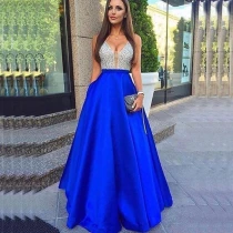 satin prom dress New Women Prom Dresses Formal Party Gowns A Line Satin Evening Gowns Pleated  Night Club Outfits gold prom dress