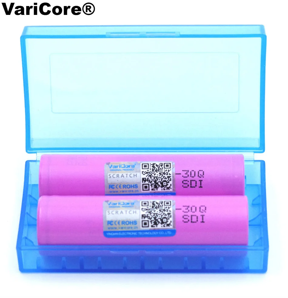 Оригинальный VariCore ICR18650 30Q аккумулятор 3000 мАч литиевая батарея inr18650