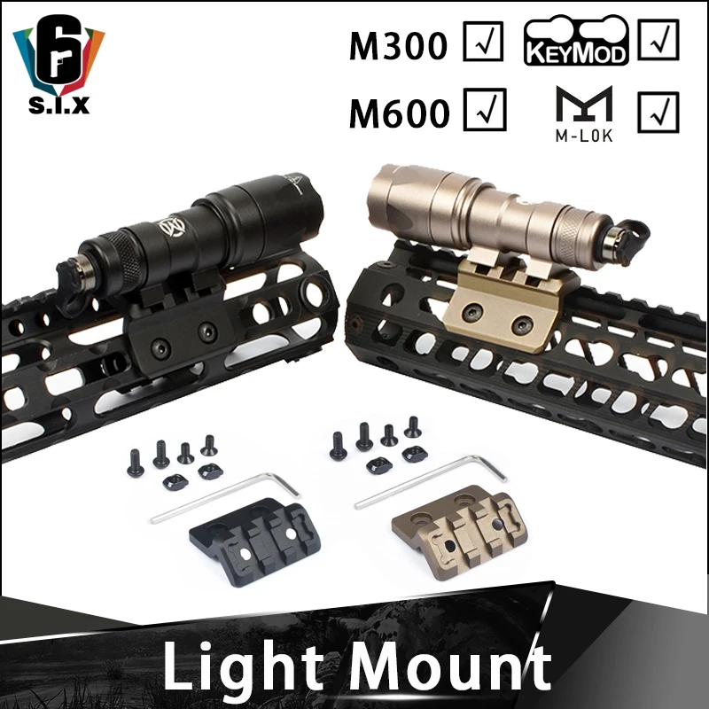 Element Airsoft светильник M600 крепление M300 светильник крепление для mlok Rail Keymod Handguard тактический фонарик для оружия крепление аксессуар