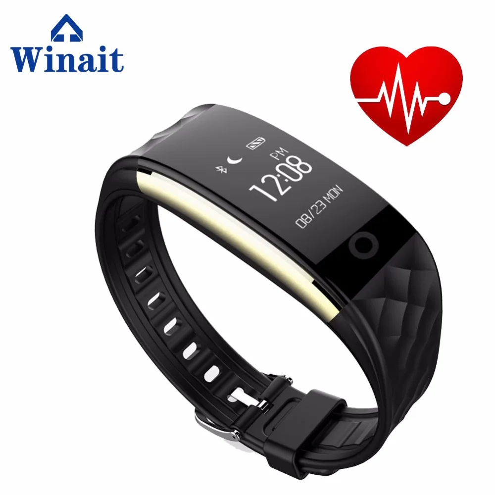 

winait free shipping Heartrate Monitor Wristband Bluetooth Smart Watch S2 with APP GPS movement