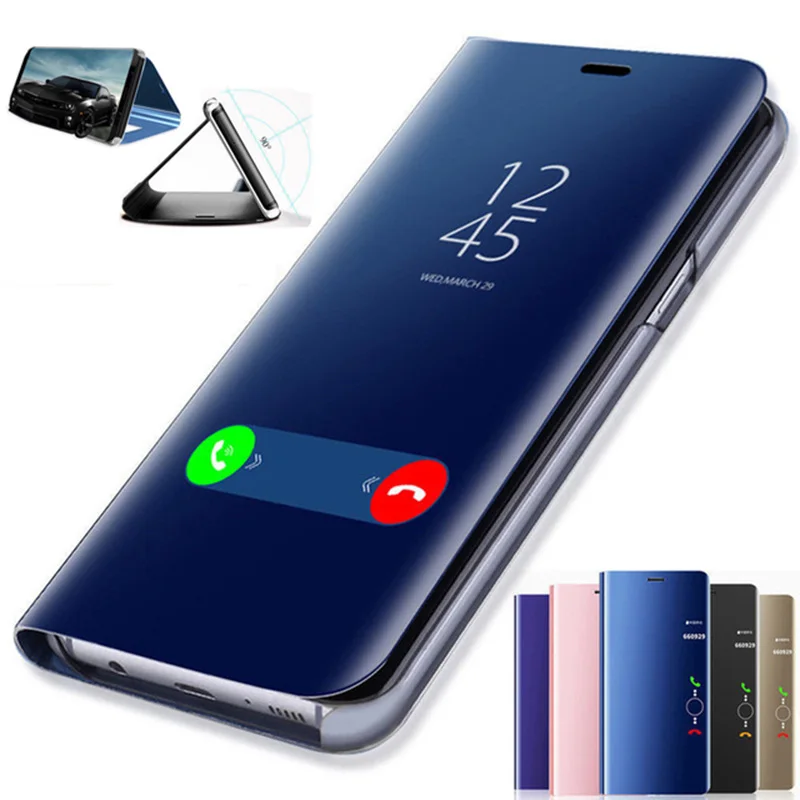 Smart Mirror Flip Case For Xiaomi Redmi Note 7 5 6 K20 Pro 4X 5A 6A Plus S2 Leather Mi 9T 9 F1 8 SE A1 A2 Mix 2 |