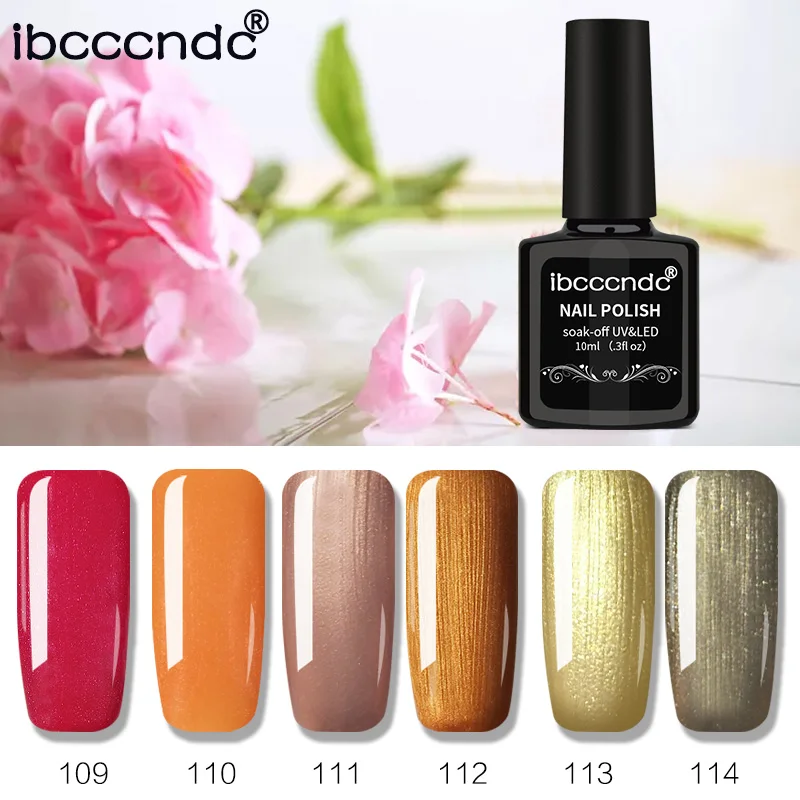 

6pcs/set Nail Art Design 10ML Long Lasting Gel Nail Polish Soak Off UV LED Gel Varnish Coat Color Polish Gel Varnish Gel Lacquer