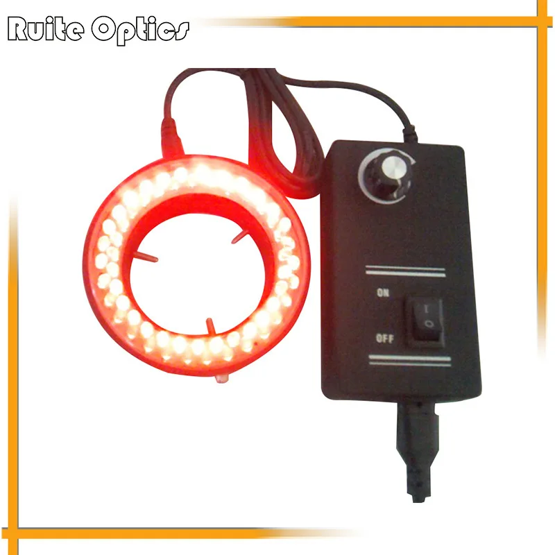 60 Led Ring Lamps Red Microscope Light Stereo Biological Zoom Stereo