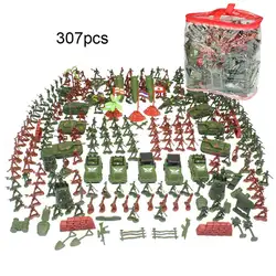 307 шт. мини солдаты модель армии для мужчин армейские спецназ фигурки игрушечные лошадки собранные игрушки имитация сцены развивающие