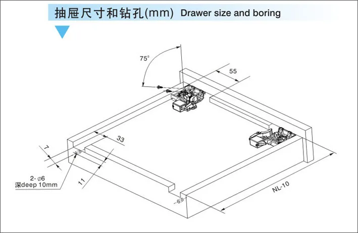 Dtc Brand 20 500mm Rebound Press To Release Push Open Concealed