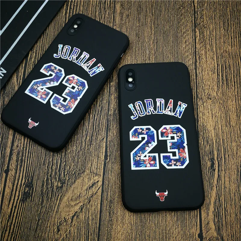 

Sport Jordan Soft Phone Cover Case For Iphone X Xs Max Xr 8 7 6 6s Plus Matte Silicone Jersey Cases Retro Basketball Coque Funda