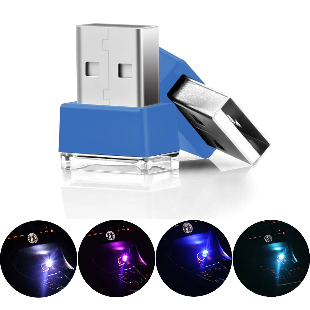 

Universal USB Light Car Interior Decorative Atmosphere Light 12V LED Portable Plug and Play Emergency Lamps Car Styling All Car
