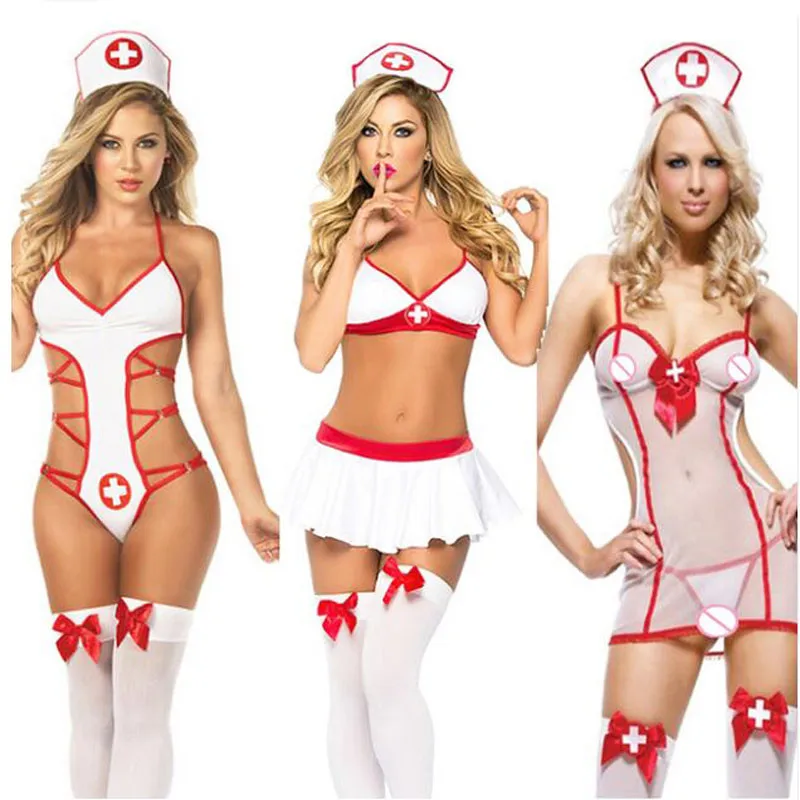 

Cosplay Porno Sex Babydoll Underwear Chemises Women Lingerie Sexy Hot Erotic Nurse Uniform Costumes Dress
