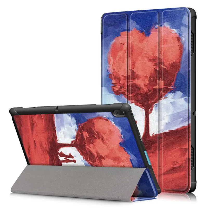 D064 Чехол для планшета lenovo Tab E10 10,1, чехол Funda TB-X104F TB X104F TB-X104L, тонкий магнитный складной чехол-подставка из искусственной кожи+ подарки - Цвет: D064