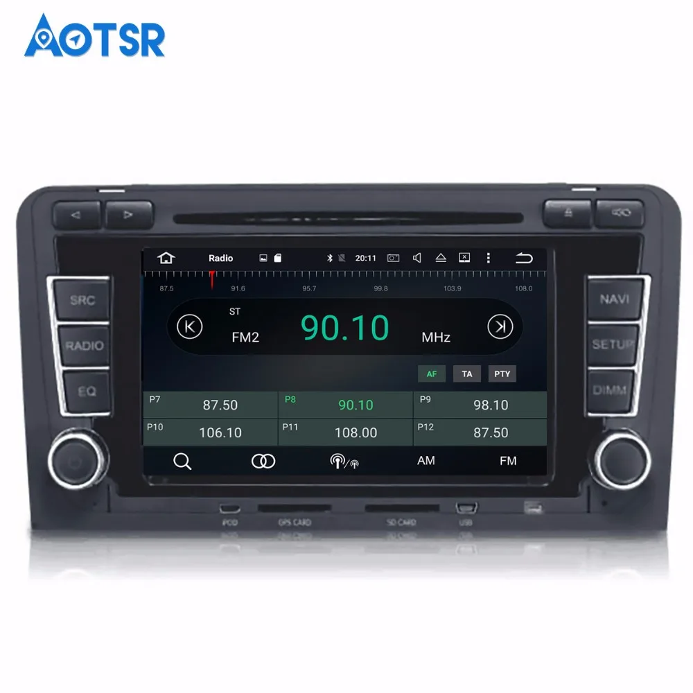 Top 2 din Android 8.1 Car DVD CD player GPS Navigation For Audi A3 S3 2003-2012 Autoradio Stereo Radio Multimedia Headunit Satnav 4