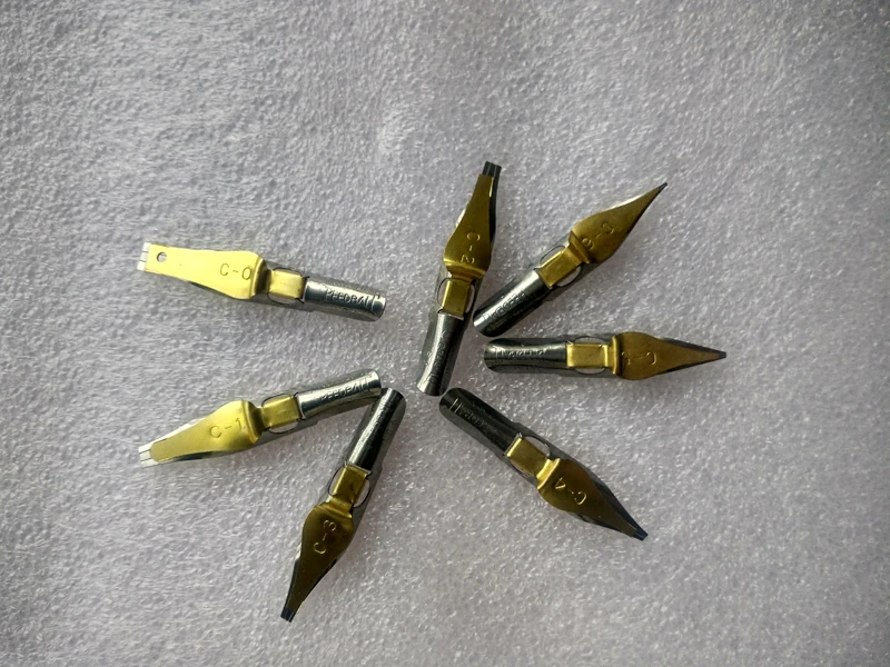 Peças para um Nib para Dip 7 Lote da Série c Script Inglês Caligrafia Caneta Nibs Góticas 9 Canetas tinteiro